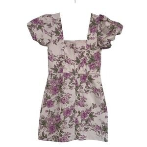 Altar'd State Lilac Floral‎ Trixxi Bodycon Dress Size Large